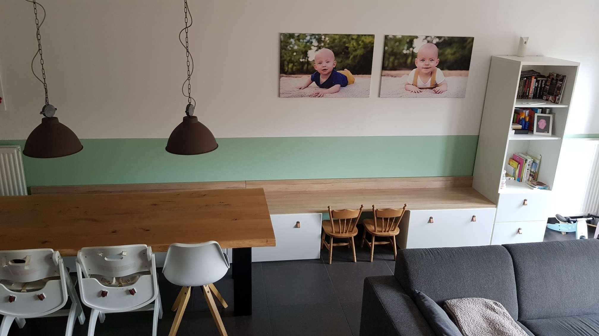 Een indruk van de woonkamer