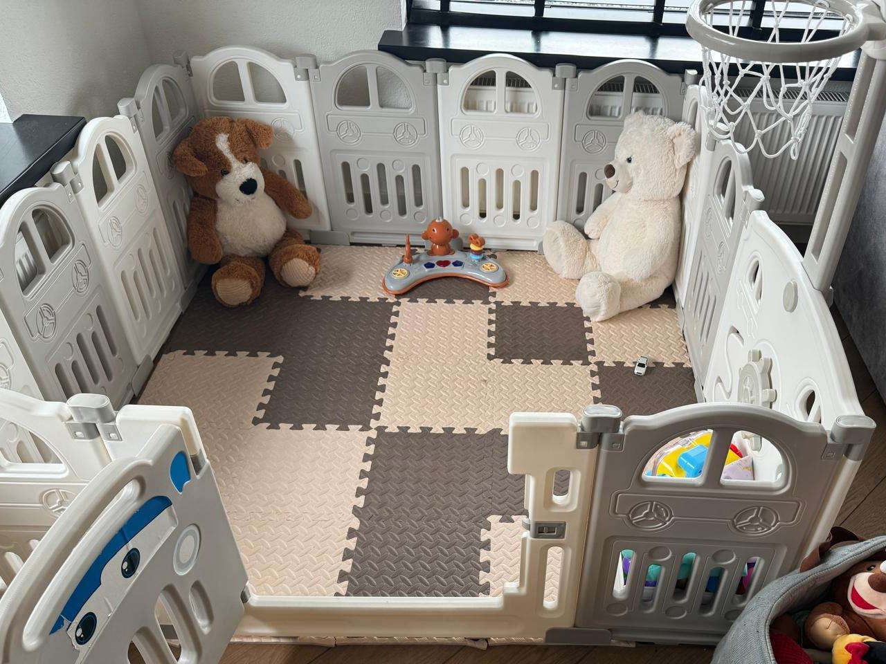 In de grondbox kan fijn worden gespeeld.