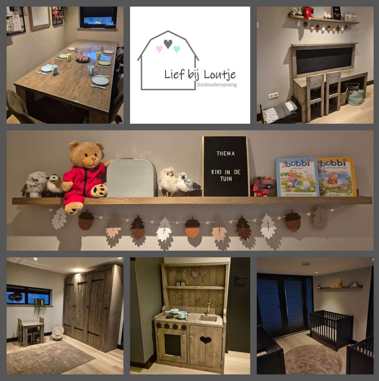 Onze gezellige opvangruimte