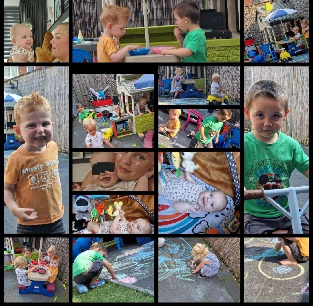 lekker buiten in de tuin spelen