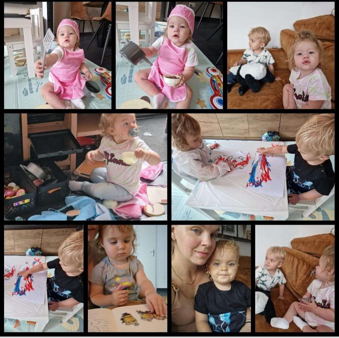 knutselen, stickeren en in het keukentje