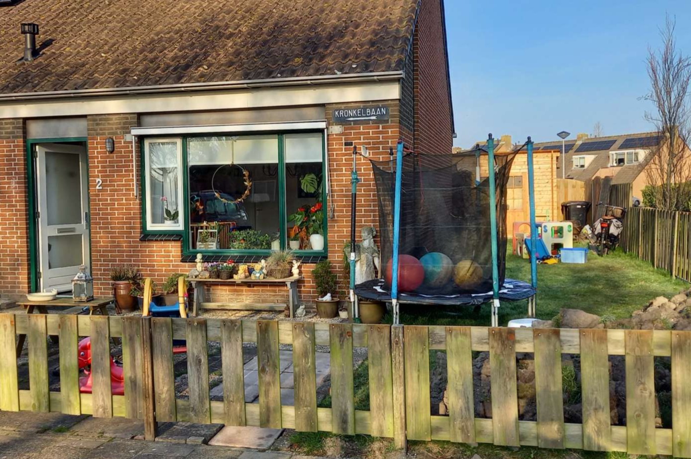 Een fijn huis, met een lekkere tuin.