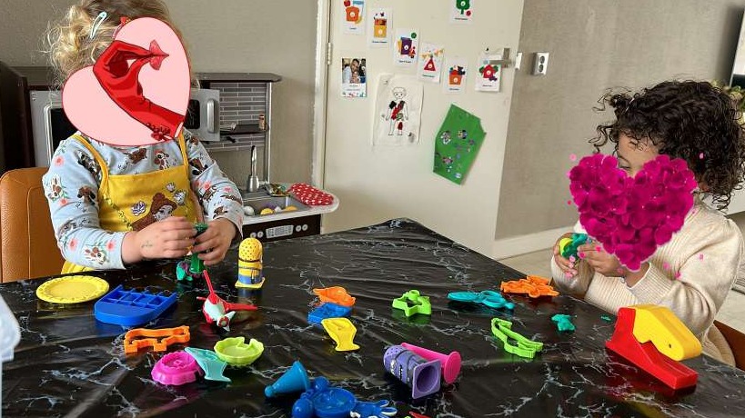 lekker aan het kleien