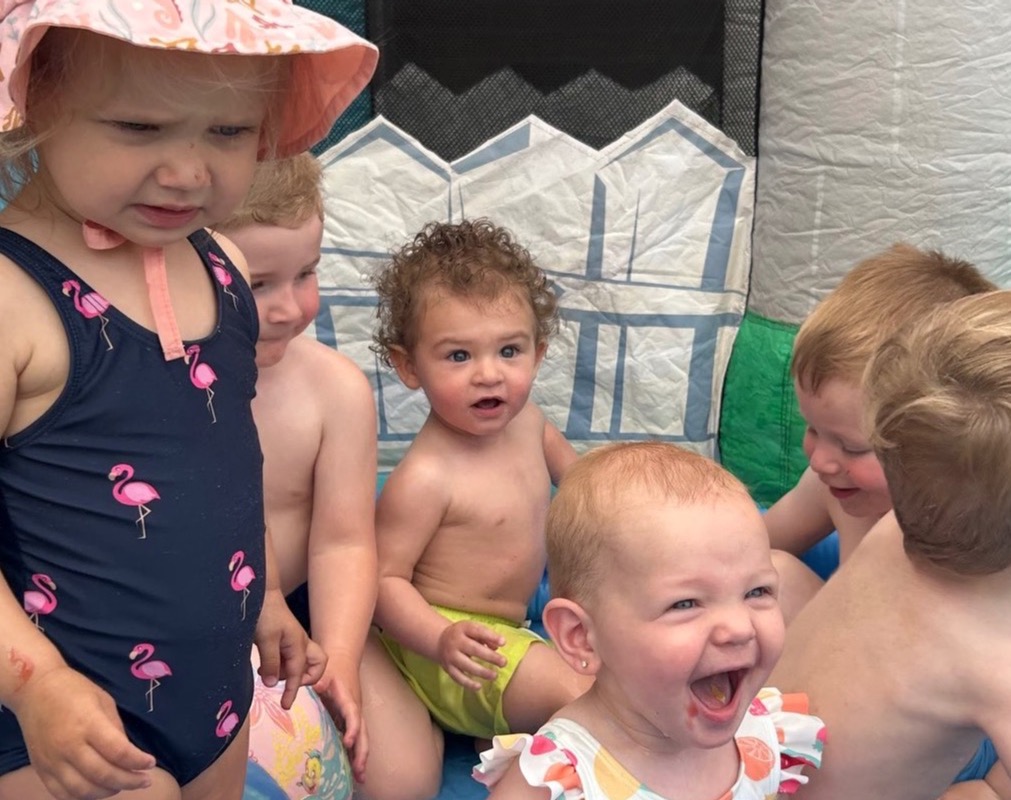 Bij lekker weer zijn wij veel buiten!!