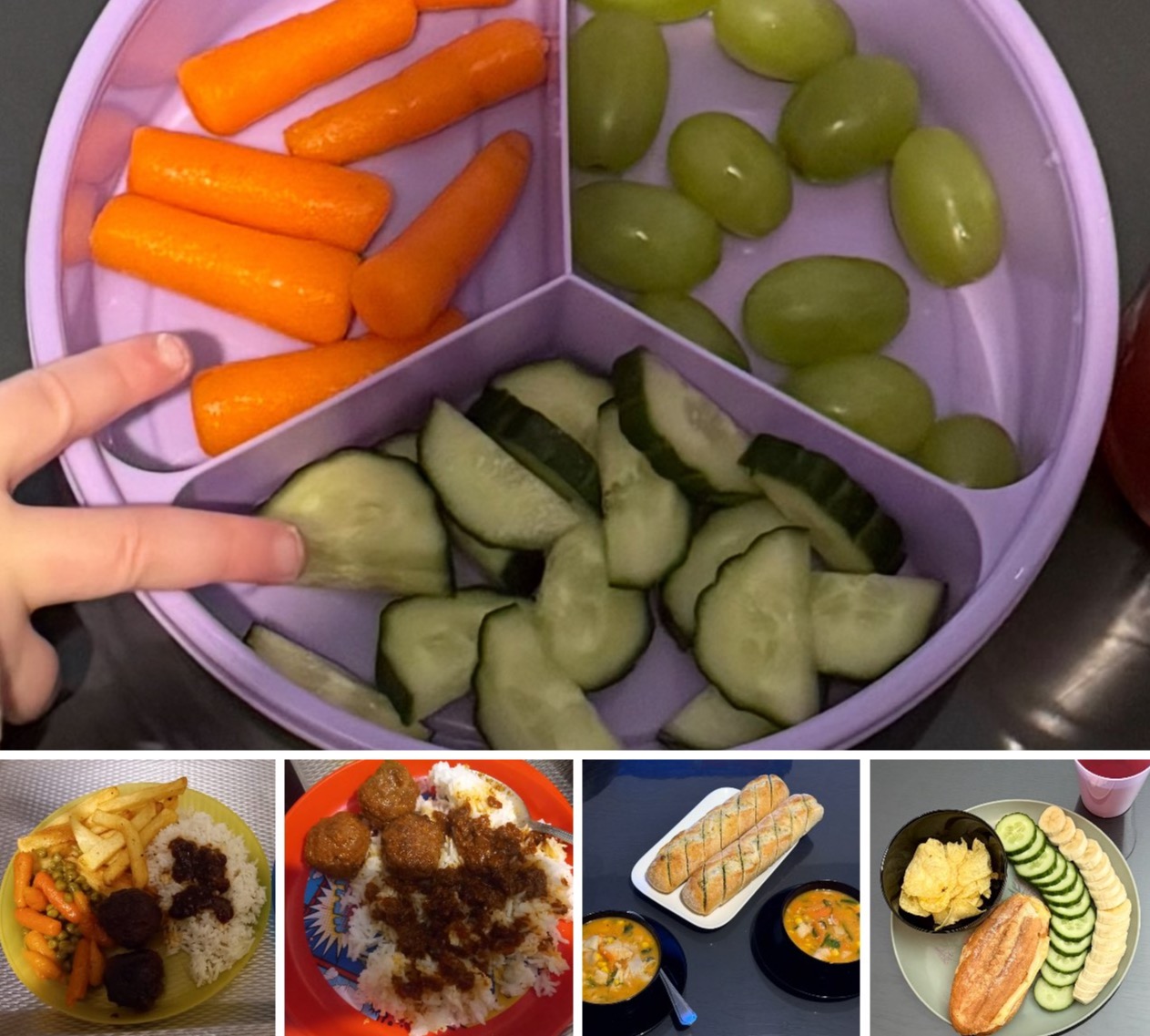 Impressie ontbijt, lunch en avondeten