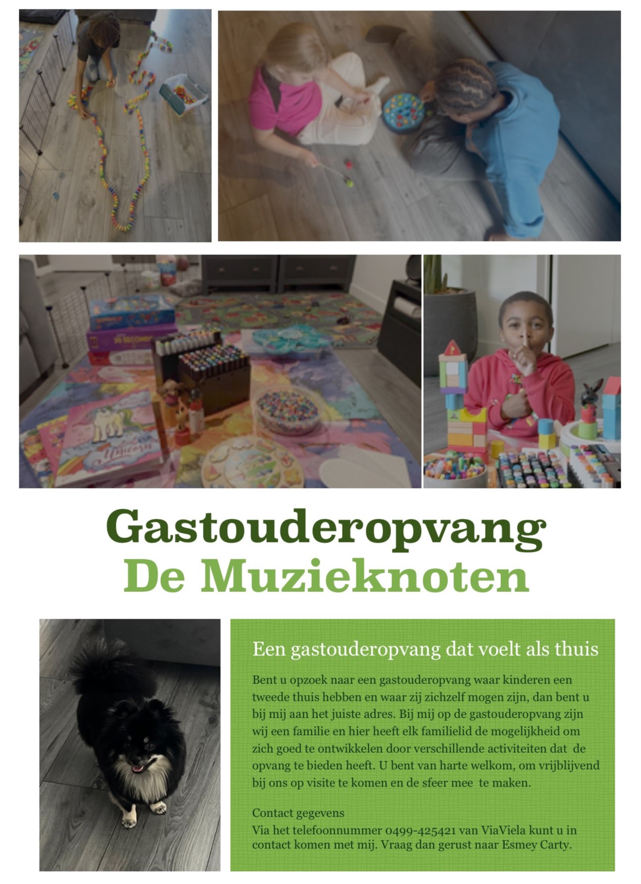 Impressie van de gastouderopvang 