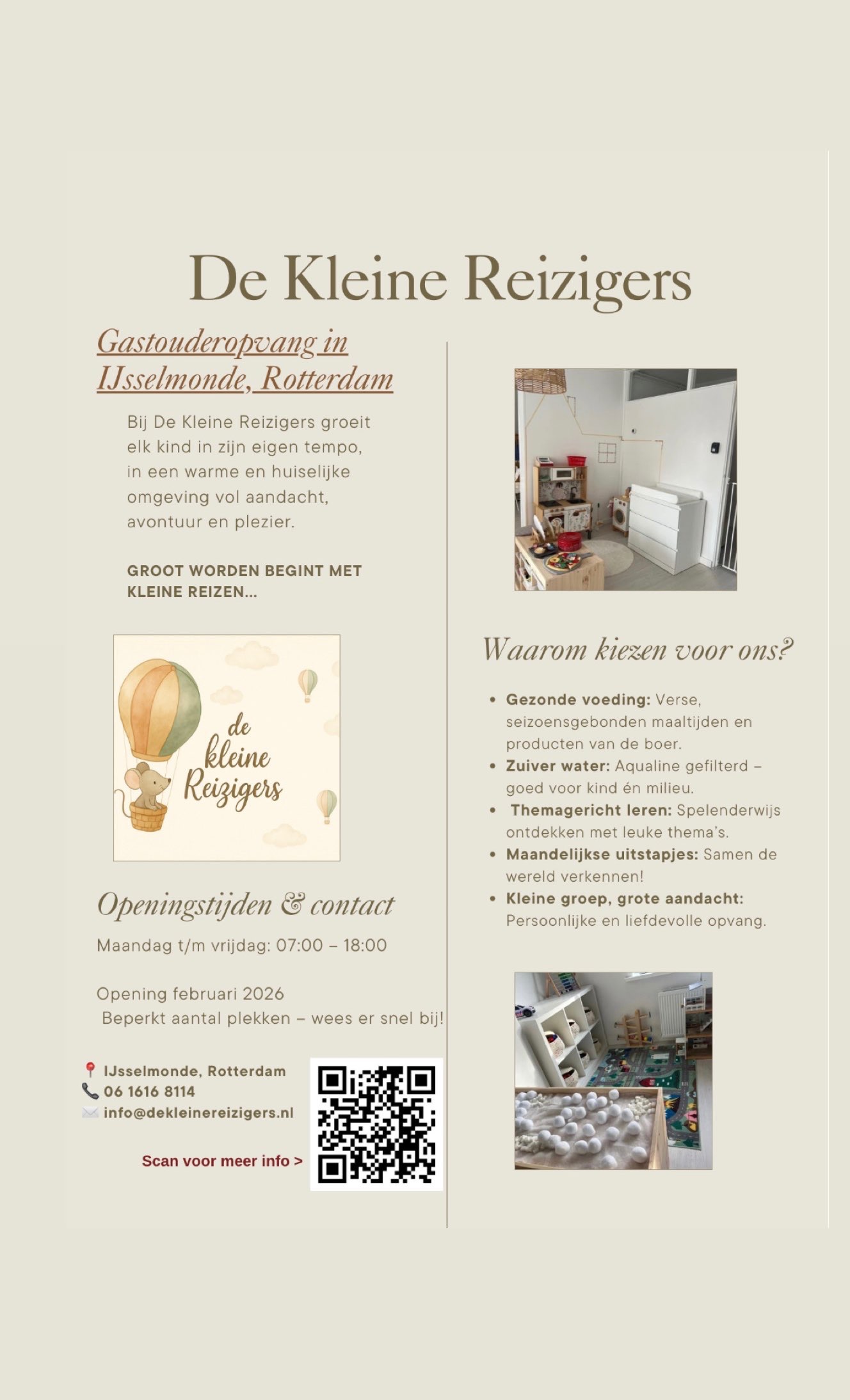 Gezond, veilig en kleinschalig.