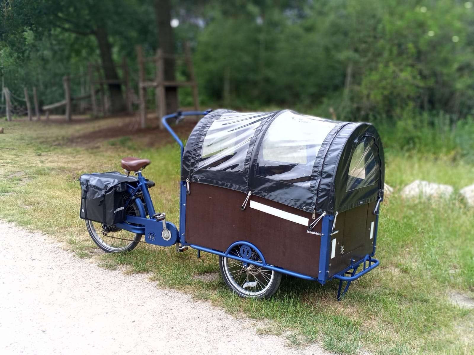 We gaan geregeld op pad met de bakfiets 